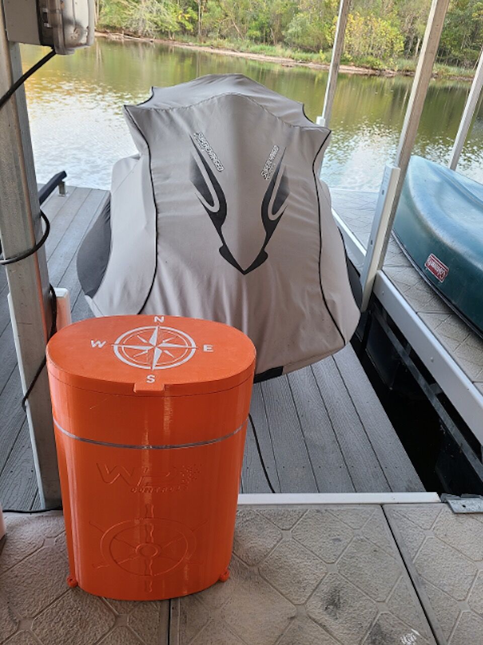 Orange Nautical Lift Control Box